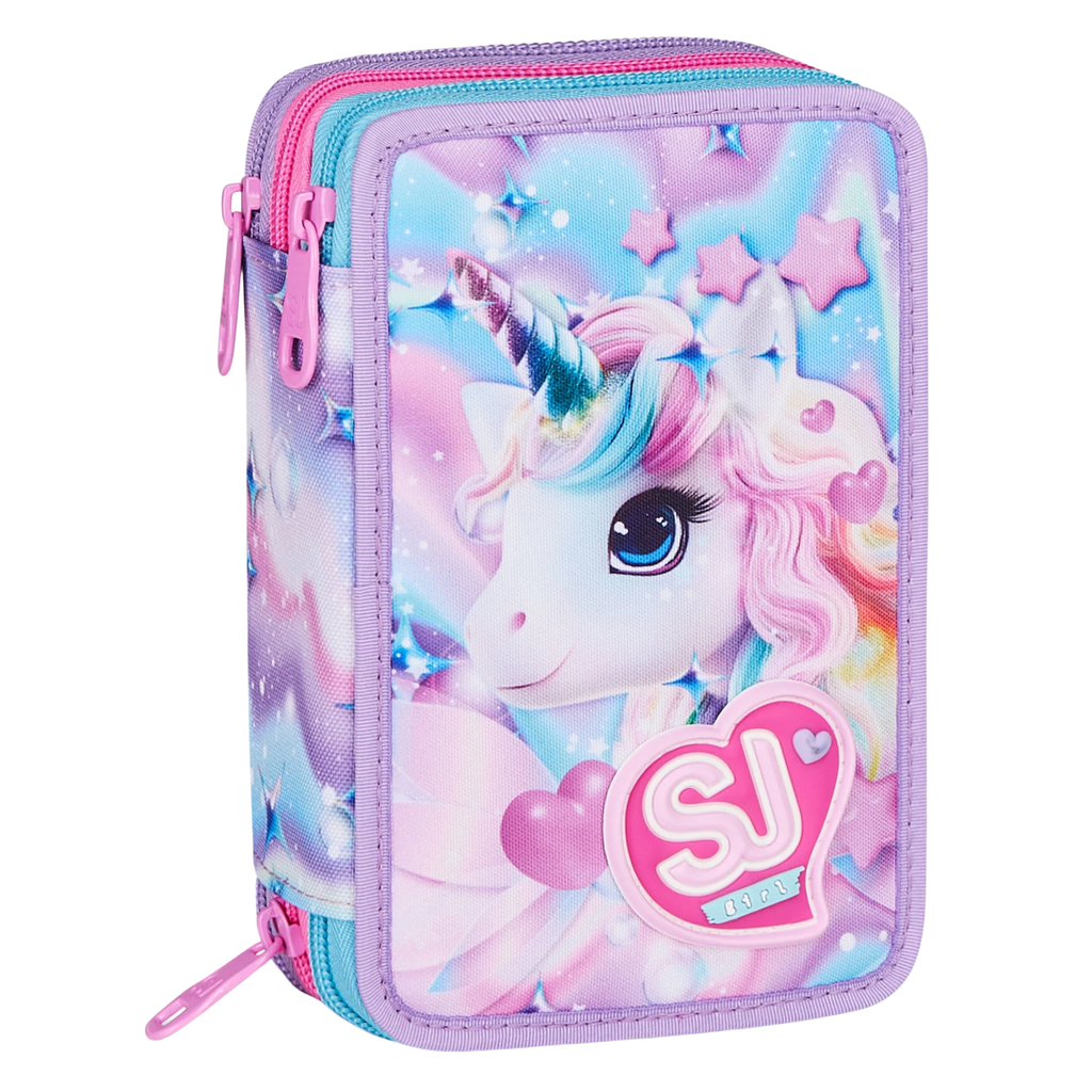 ASTUCCIO 3 ZIP - LED UNICORN GIRL