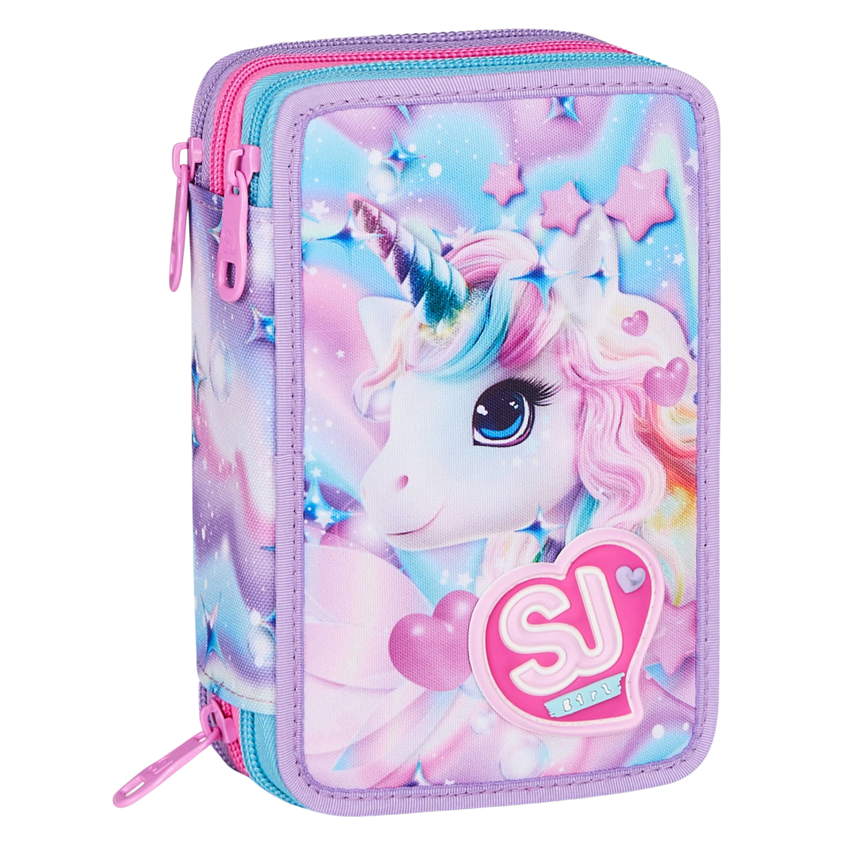 ASTUCCIO 3 ZIP - LED UNICORN GIRL