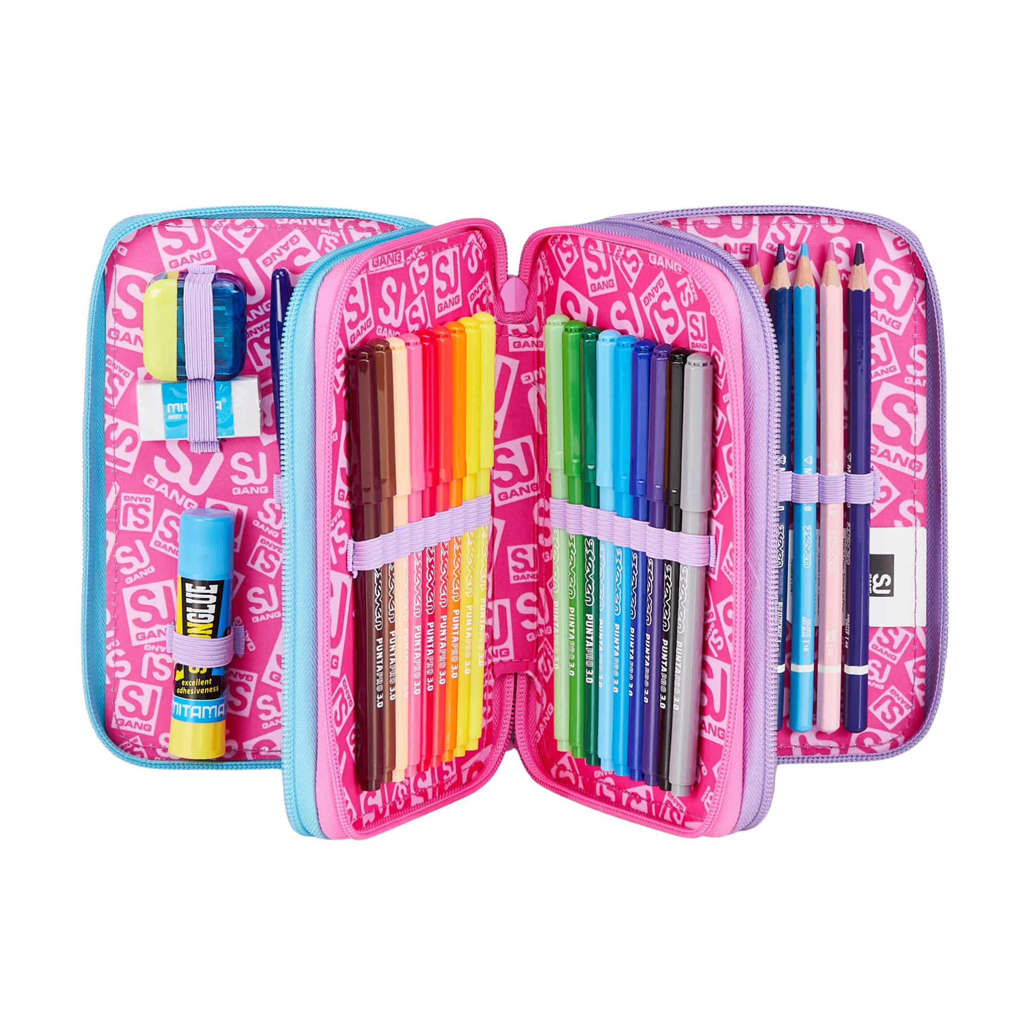 ASTUCCIO 3 ZIP - LED UNICORN GIRL