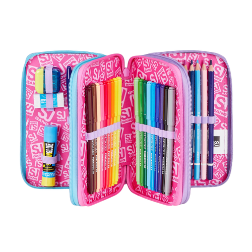 ASTUCCIO 3 ZIP - LED UNICORN GIRL