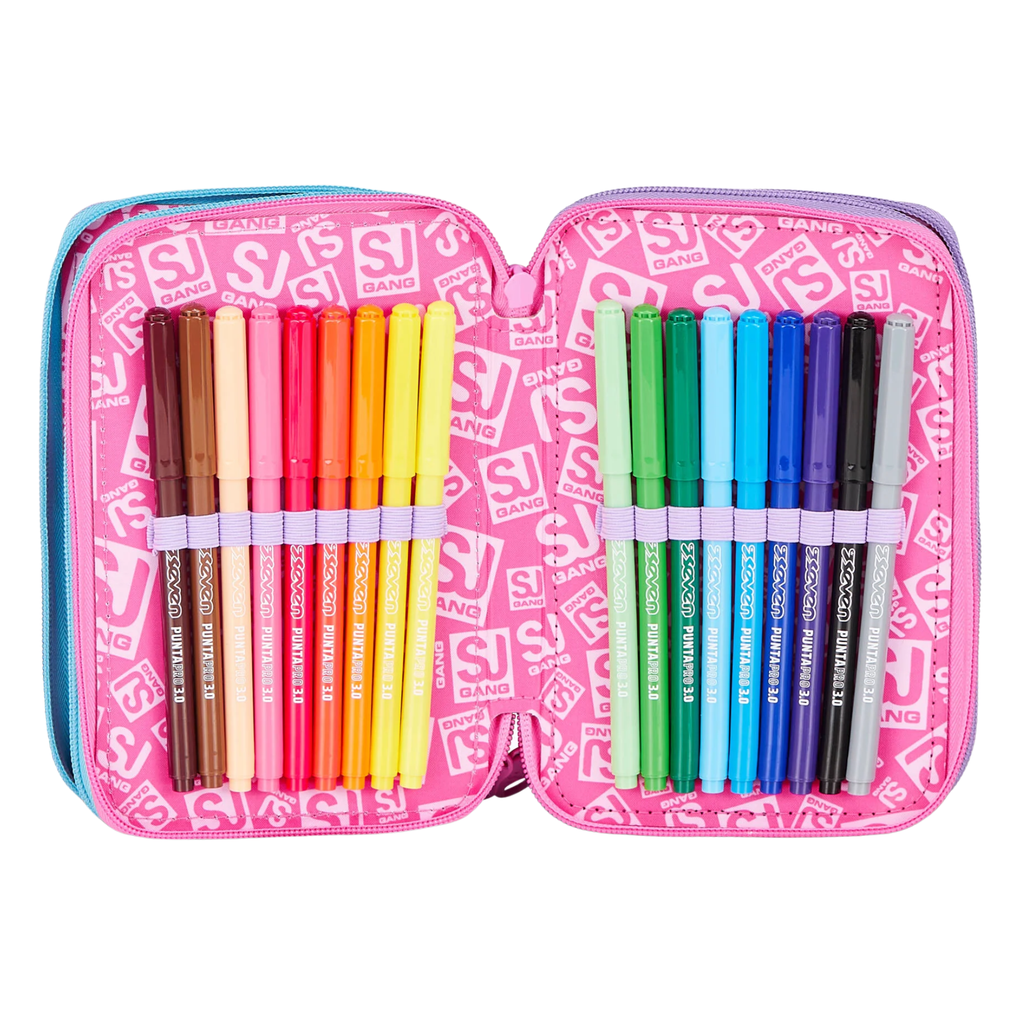 ASTUCCIO 3 ZIP - LED UNICORN GIRL
