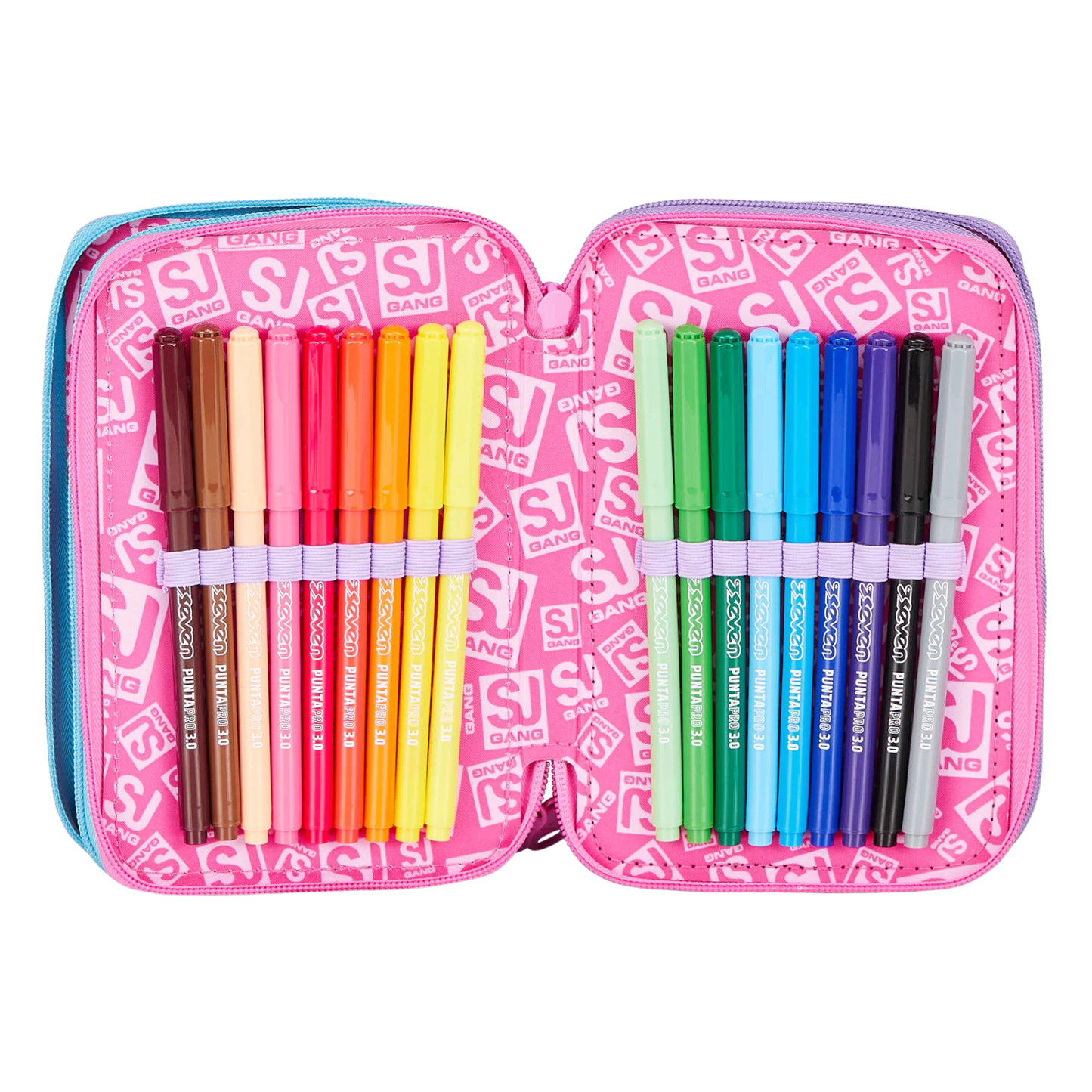 ASTUCCIO 3 ZIP - LED UNICORN GIRL