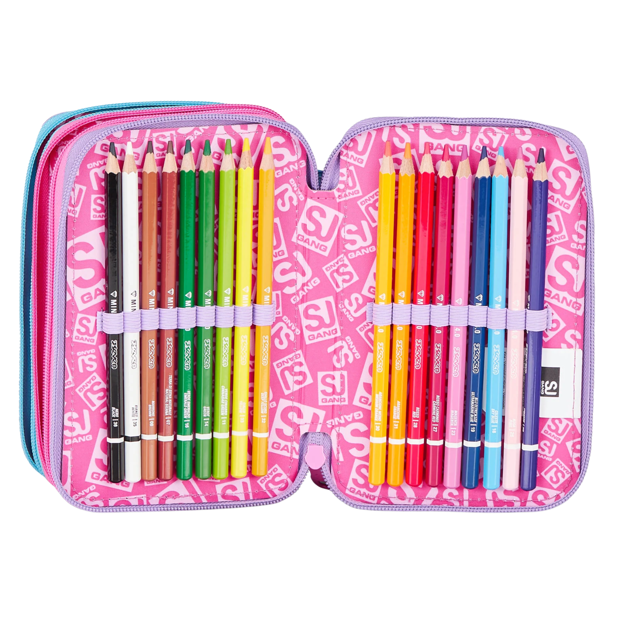 ASTUCCIO 3 ZIP - LED UNICORN GIRL
