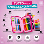 Astuccio 3 Zip Hello Kitty Completo – 44 Pezzi