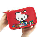 Astuccio 3 zip Hello kitty Rosso