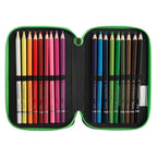 Minecraft Astuccio 3 Zip con Corredo Scuola Mascots