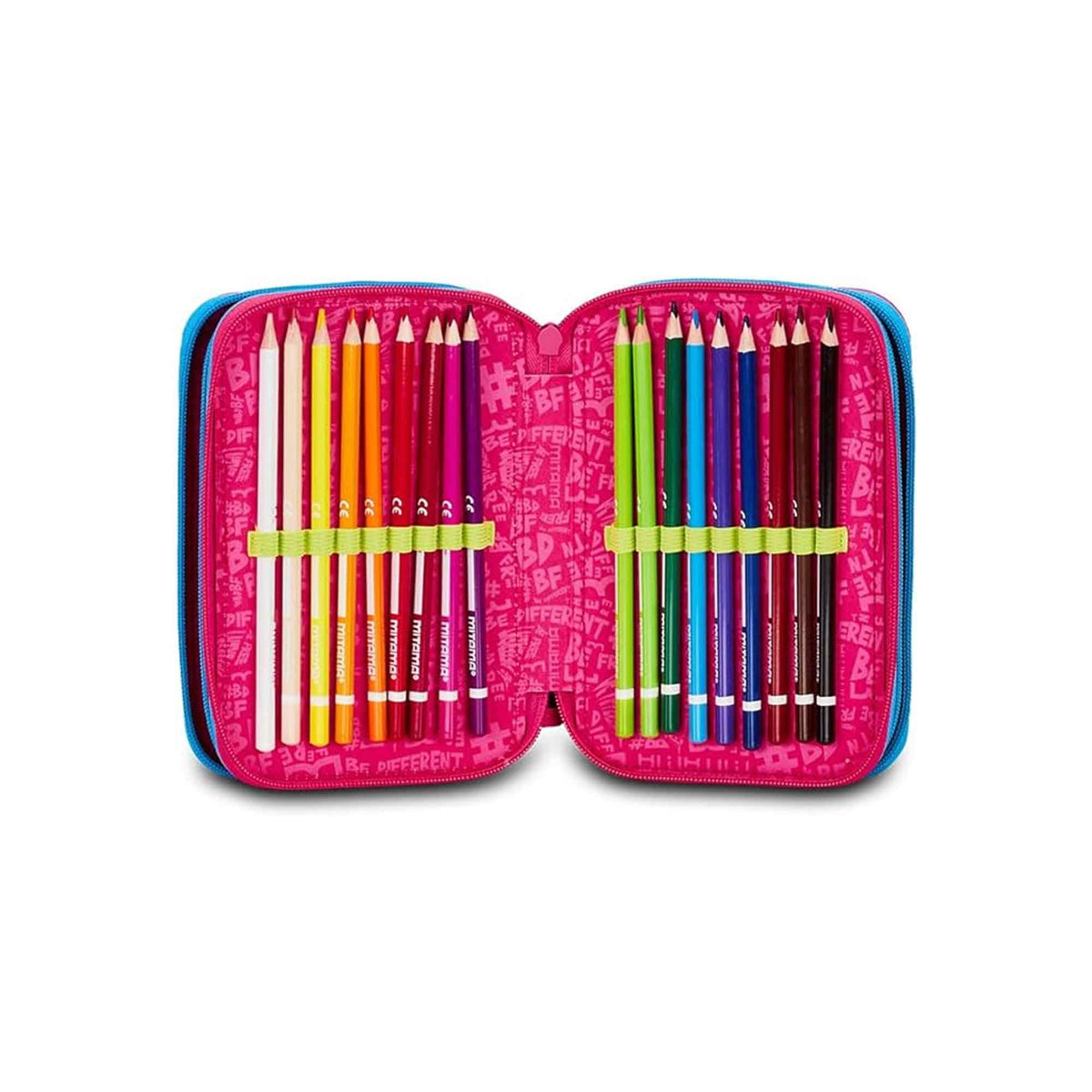 Astuccio 3 Zip Mitama Butterfly Completo 47 Pezzi | Astuccio Scuola Bambina