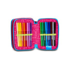 Astuccio 3 Zip Mitama Butterfly Completo 47 Pezzi | Astuccio Scuola Bambina