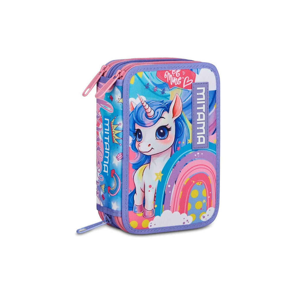 Astuccio 3 Zip Mitama Rainbow Dream Completo 47 Pezzi | Astuccio Scuola Bambina
