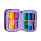 Astuccio 3 Zip Mitama Rainbow Dream Completo 47 Pezzi | Astuccio Scuola Bambina