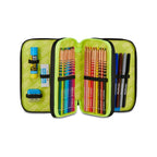 Astuccio 3 Zip Mitama Inkstyle Completo 47 Pezzi | Astuccio Scuola Bambino
