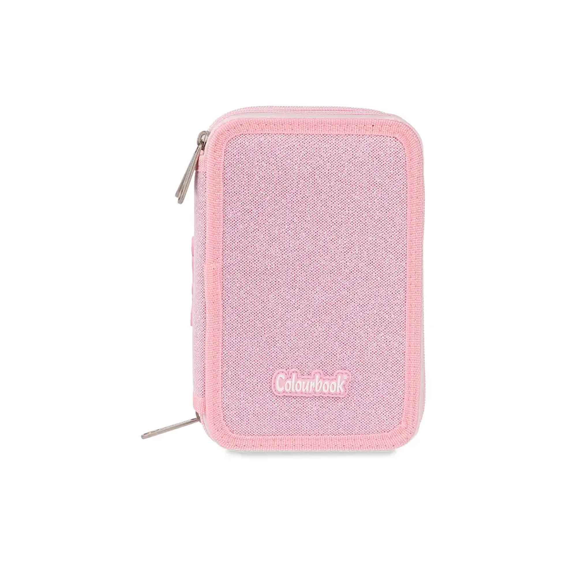 Astuccio 3 zip Glitter