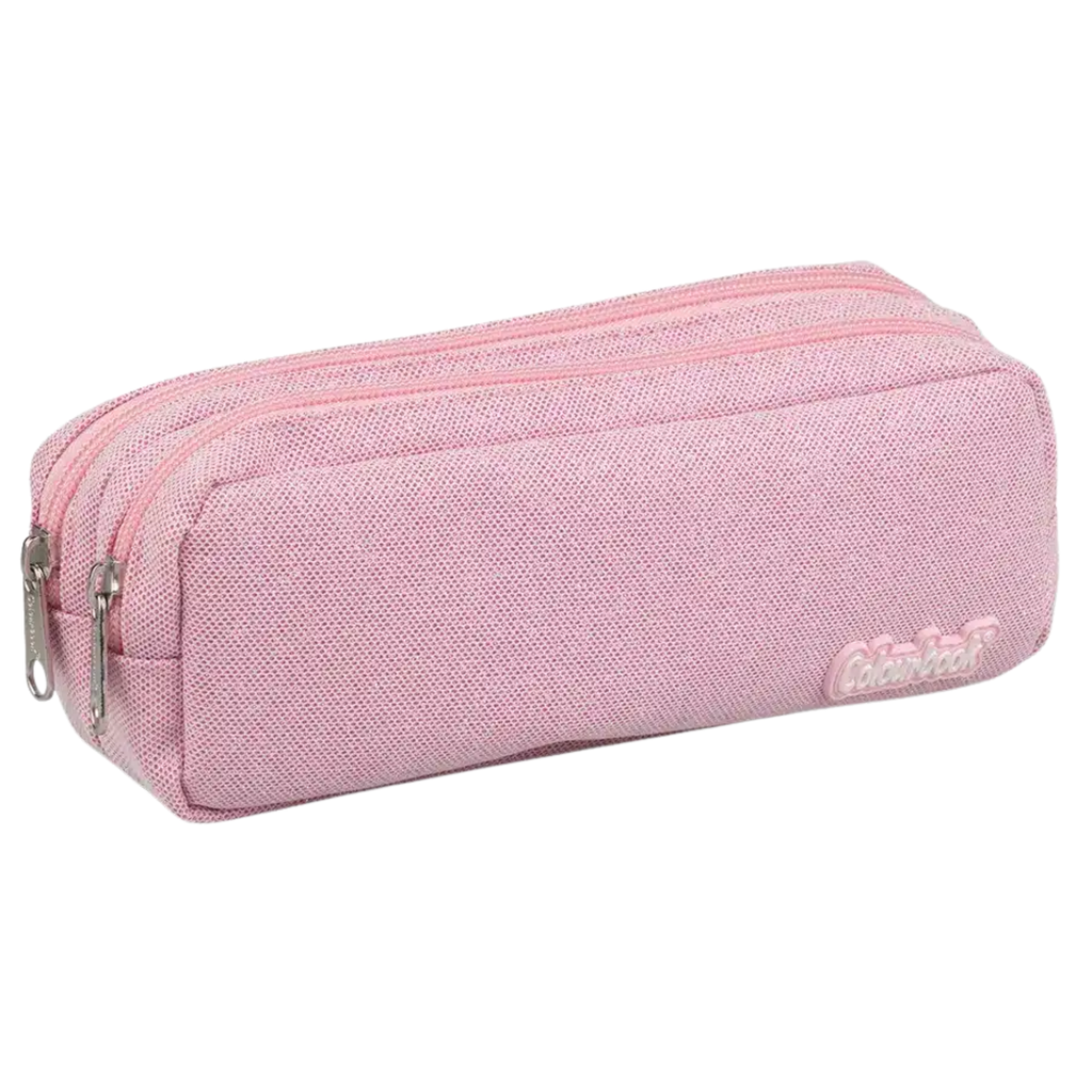 Astuccio 2 zip Glitter