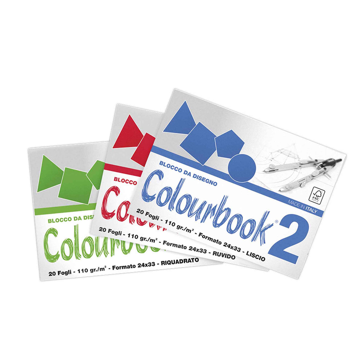 Blocco da Disegno C2 Colourbook 24×33 cm – 20 Fogli