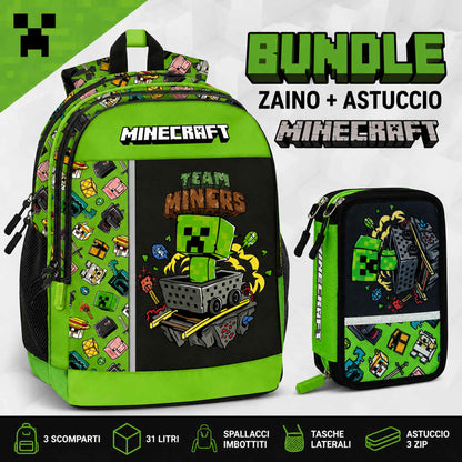Minecraft Zaino Scuola Organizzato Mascots