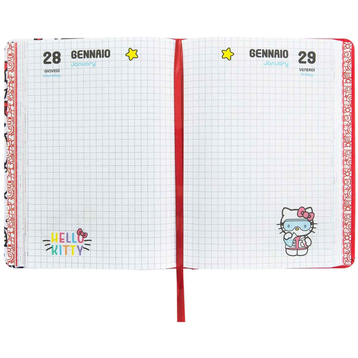 Diario 12 Mesi 2026/27 - Hello Kitty - Datato Kitty