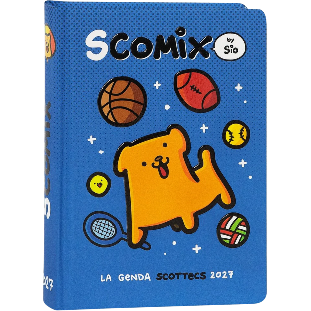 Diario 16 Mesi 2026/27 - COMIX Scottecs by Sio - Giornaliero Blu