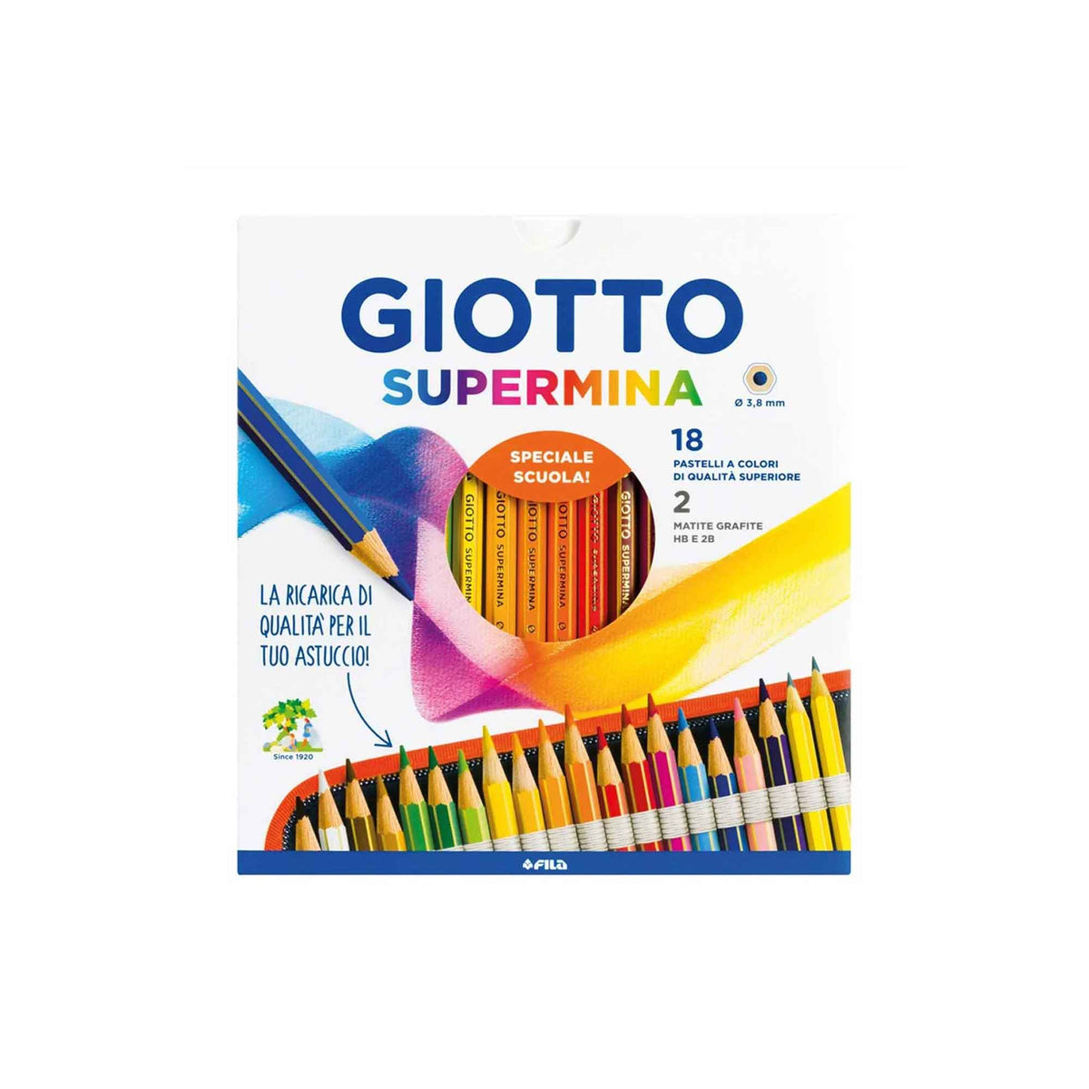 Giotto Supermina 18 Colori – Pastelli Colorati