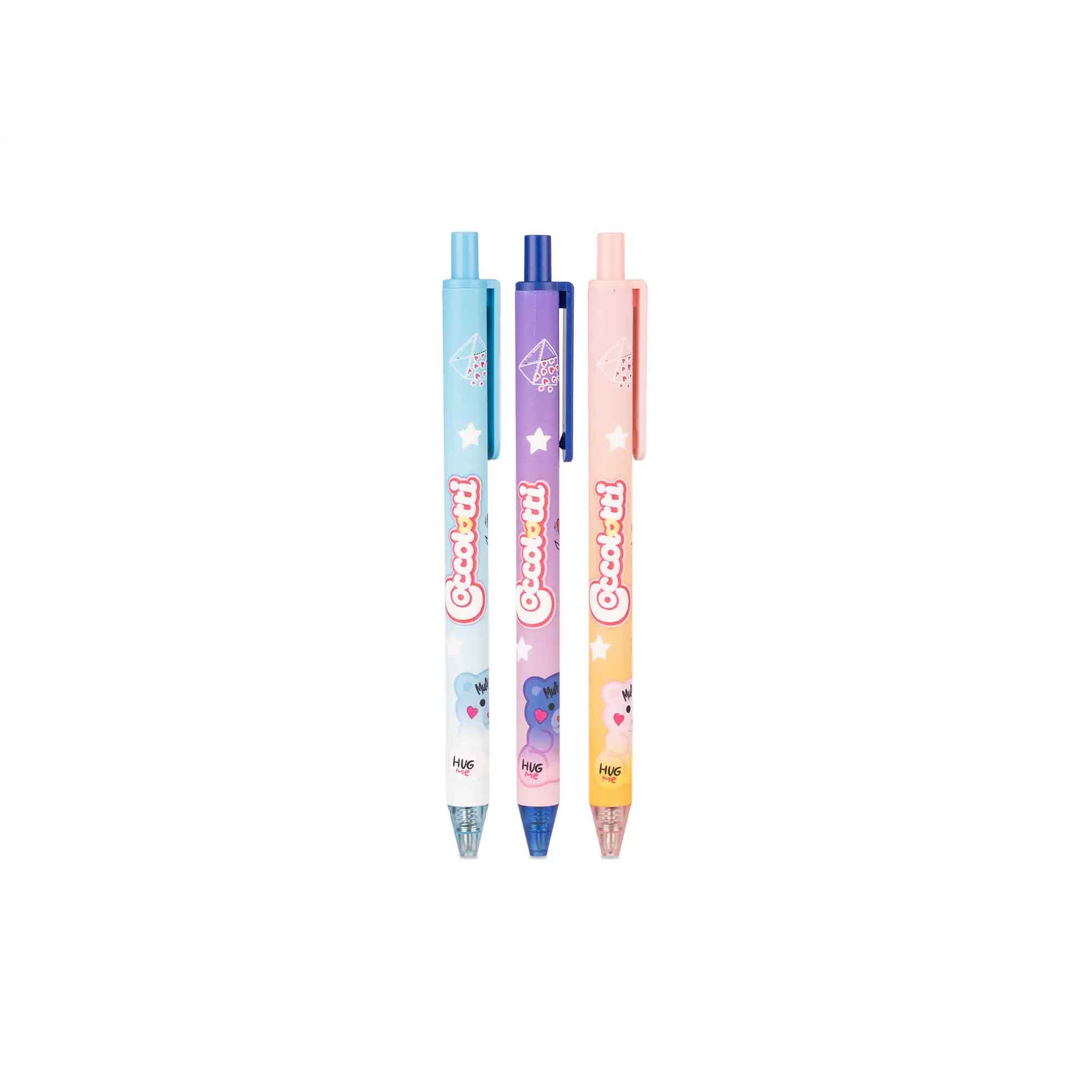 Set 3 penne a sfera Coccolotti Love&Tell