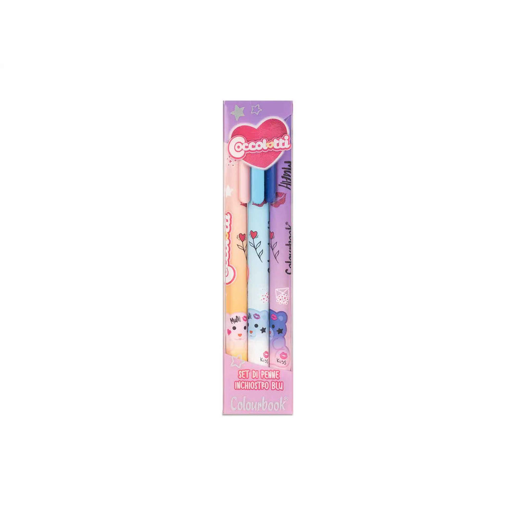 Set 3 penne a sfera Coccolotti Love&Tell