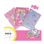 Set 3 quaderni profumati A4 Unicorn Rigo B – Righe terza elementare