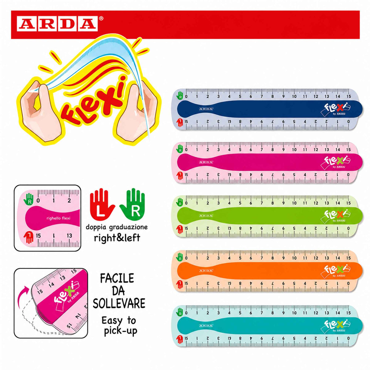 Riga Flexi Arda 30 cm – Flessibile e Infrangibile