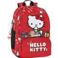 Zaino organizzato Hello kitty Rosso