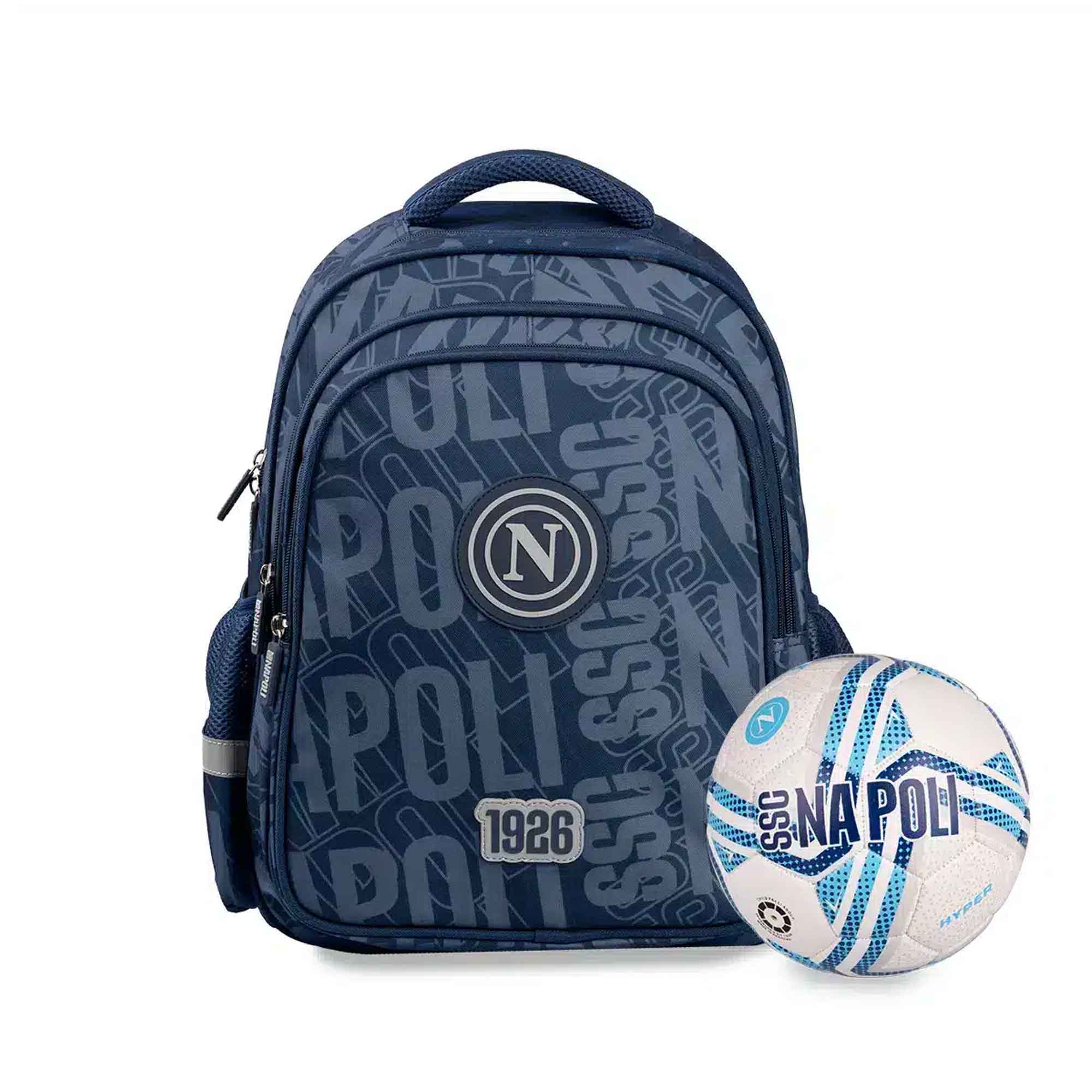 Zaino scuola SSC Napoli -SSC N- con pallone omaggio