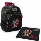 Zaino Round Scuola 3 Zip DEMON HUNTERS con tovaglietta omaggio