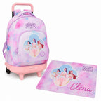 Zaino Trolley DEMON HUNTRERS PINK con tovaglietta omaggio