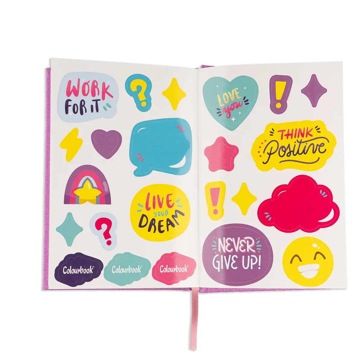 Diario scolastico Glitter 2026-27 - Colourbook