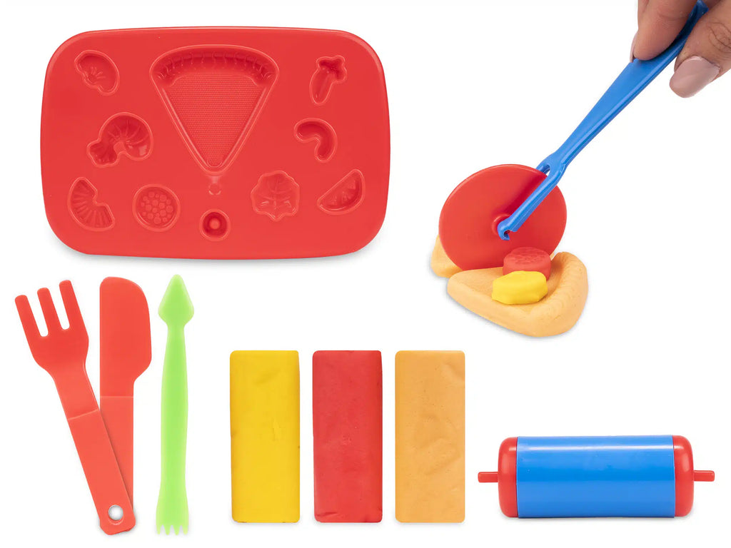 Set Plastilina KidDÒ La Pizzeria Colourbook – Kit Creativo per Bambini 3+ Anni