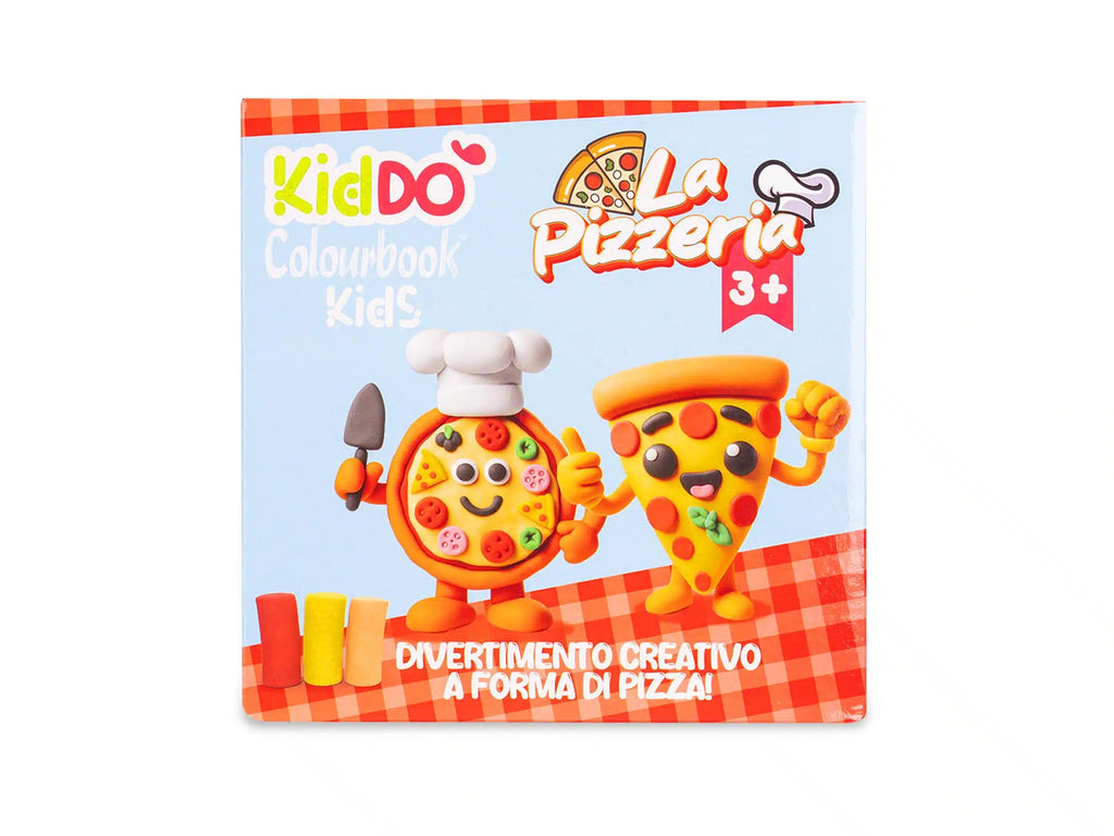 Set Plastilina KidDÒ La Pizzeria Colourbook – Kit Creativo per Bambini 3+ Anni