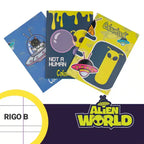 Set 3 Quaderni A4 Alien World Rigo B | Colourbook